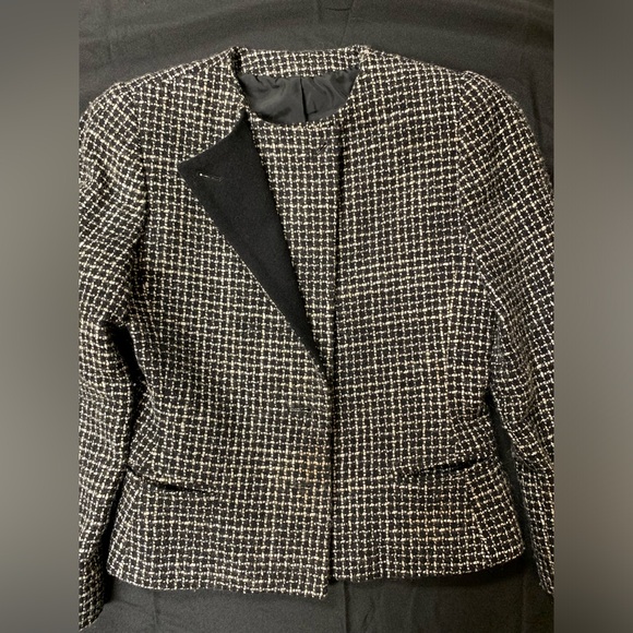 Fleet Street Jackets & Blazers - Fleet Street Women’s Jacket. Size:10. Black/White.